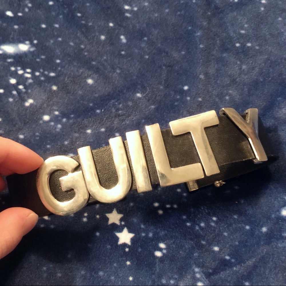 Guilty Letters Choker Necklace